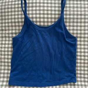 ARQ cropped tank in blue